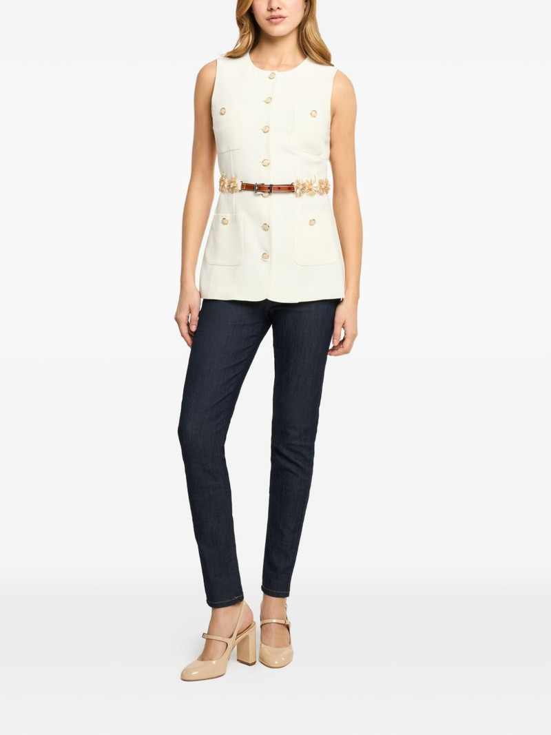 Cinq à Sept embellished belted vest outlook
