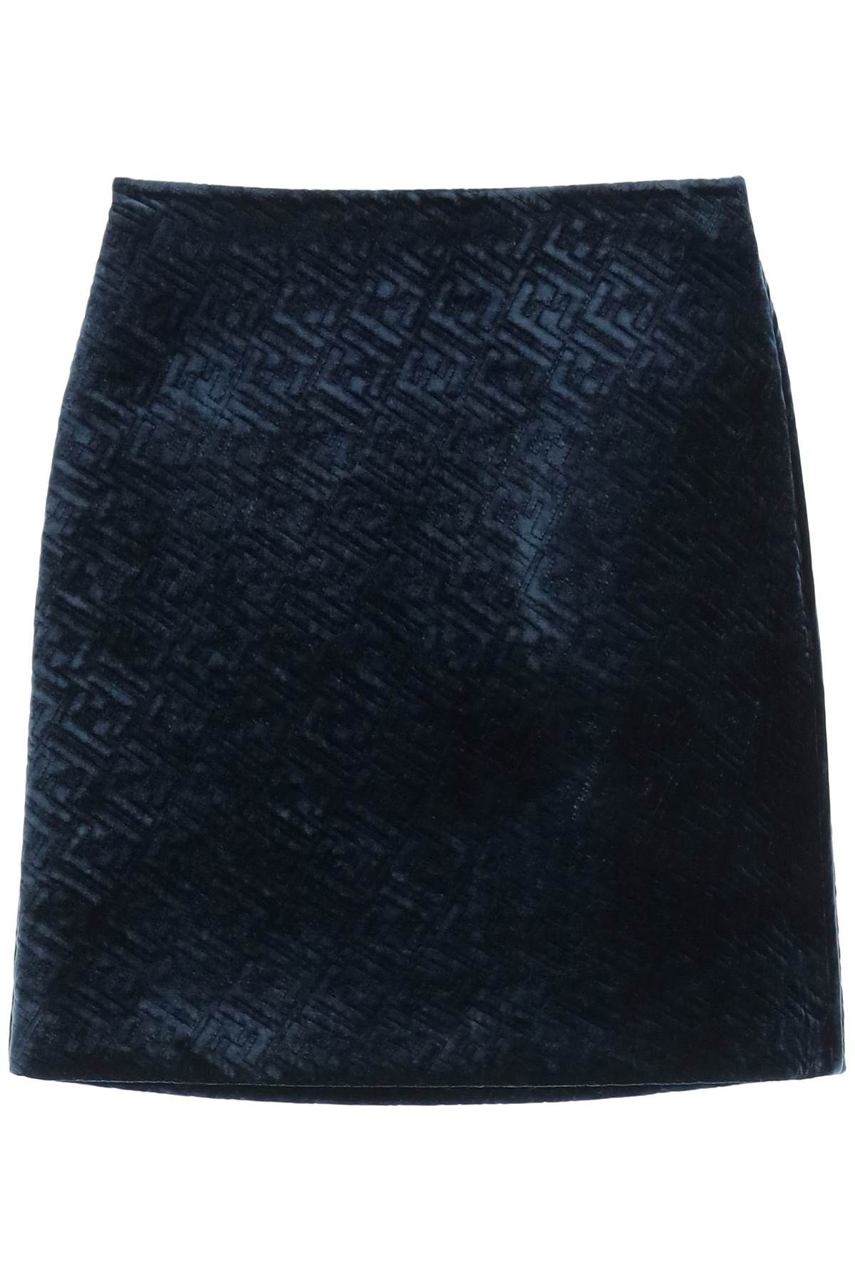 FF QUILTED VELVET MINI SKIRT - 1