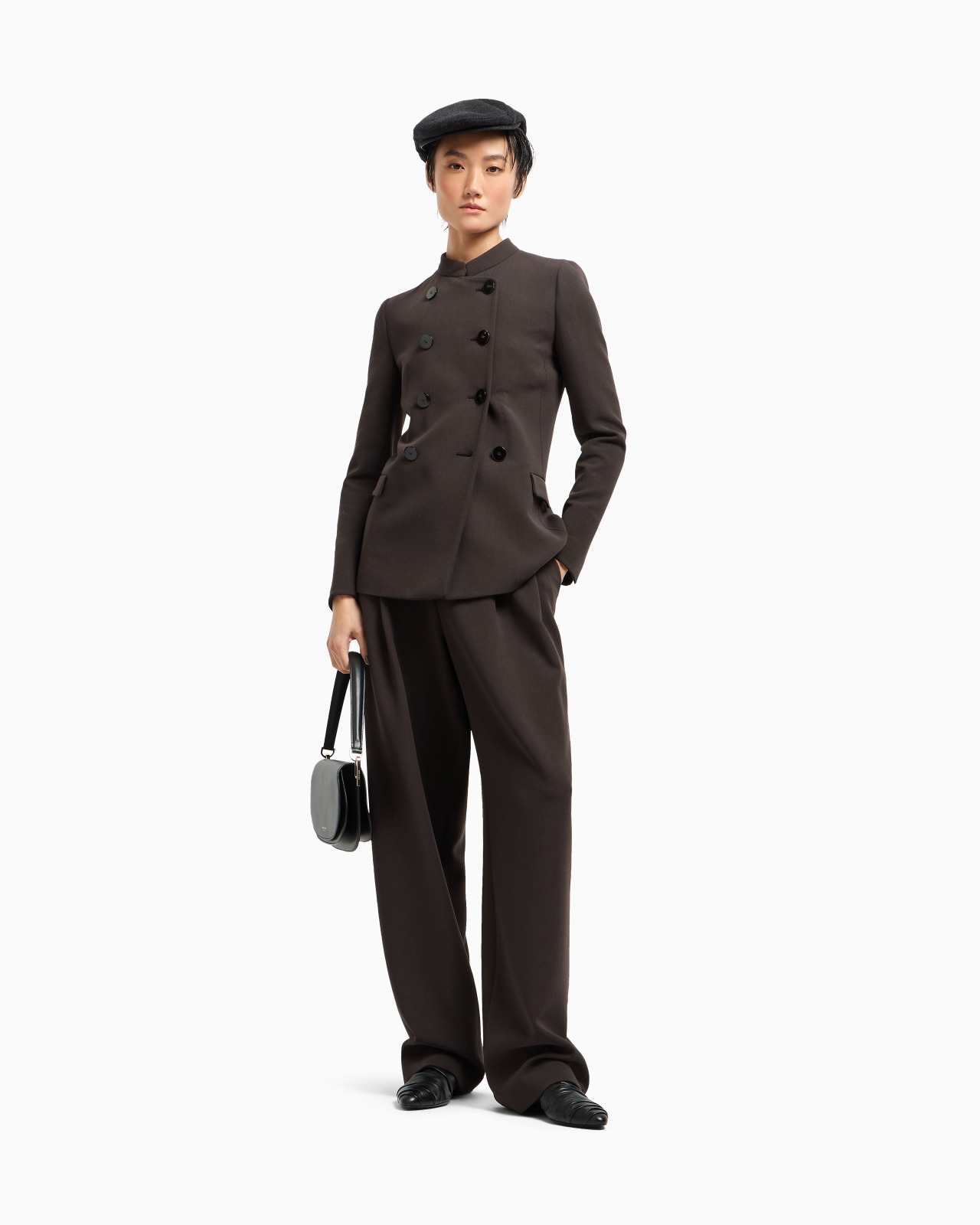 DOUBLE-BREASTED JACKET IN STRETCH VIRGIN WOOL - 2