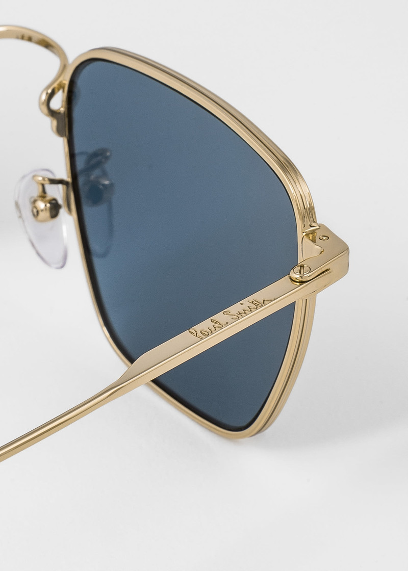 Gold 'Errol' Sunglasses 4