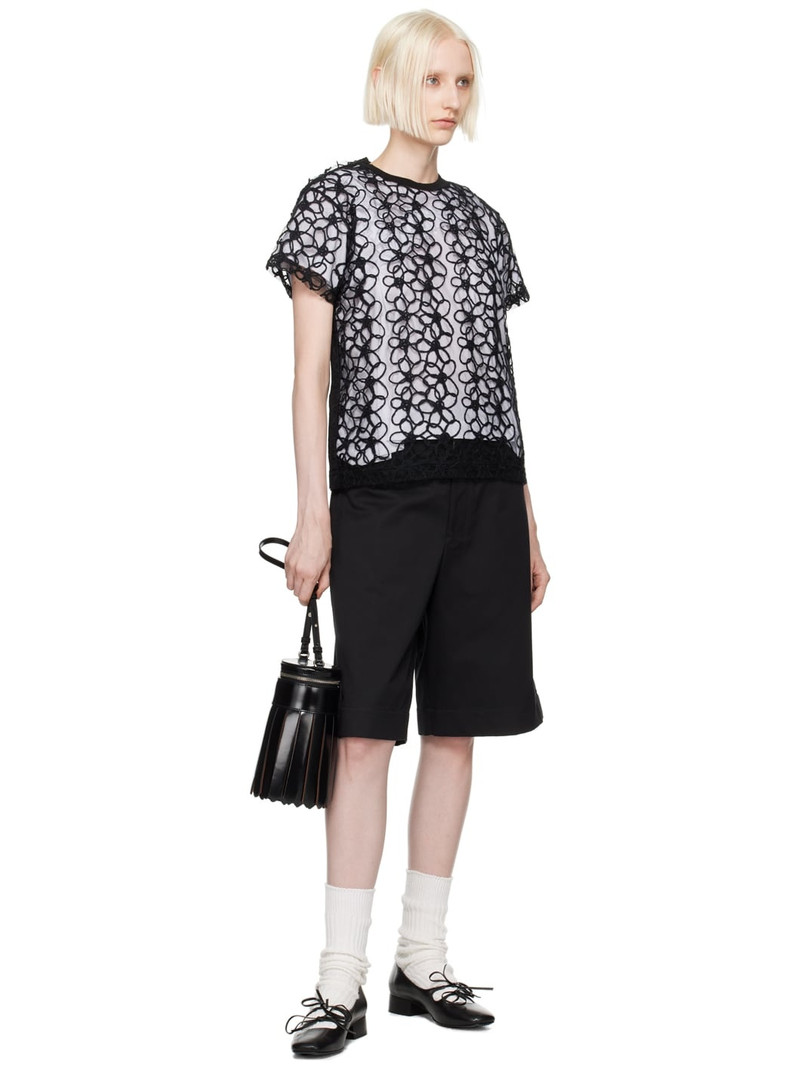 TAO Comme Des Garçons Black Paneled T-Shirt outlook