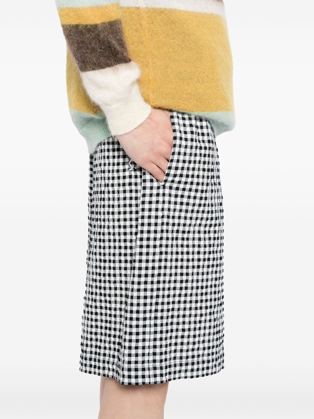 checked print shorts - 5
