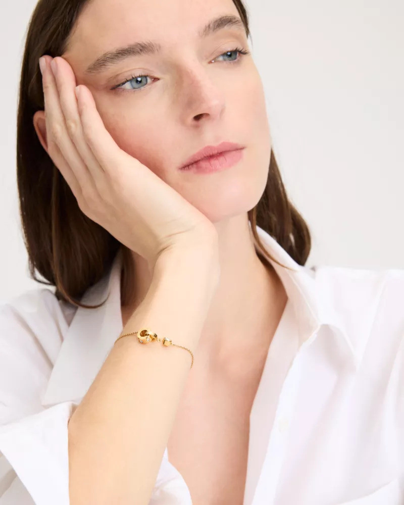 kate spade Set In Stone Interlink Bracelet outlook