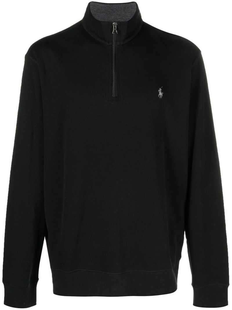 logo patch half-zip pullover 1