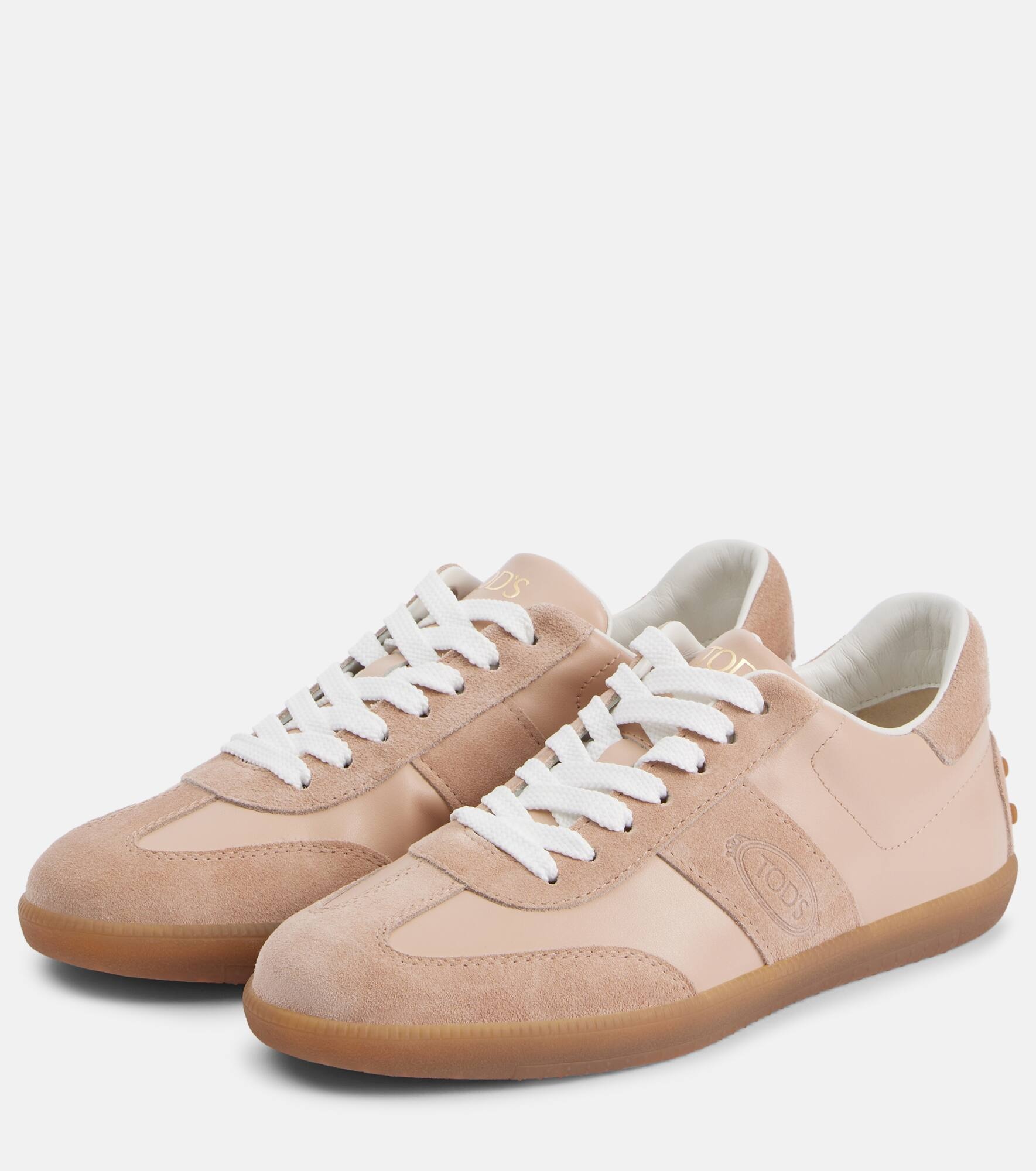 Tabs leather and suede sneakers - 4