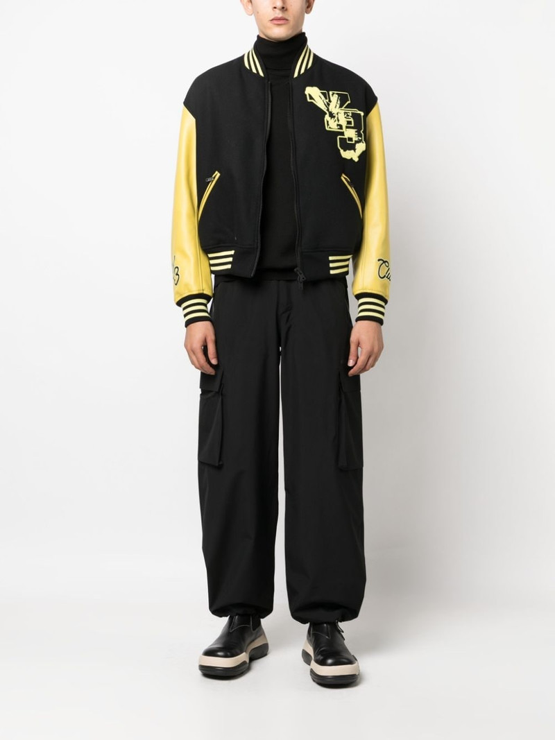 Y-3 logo-patch letterman jacket outlook