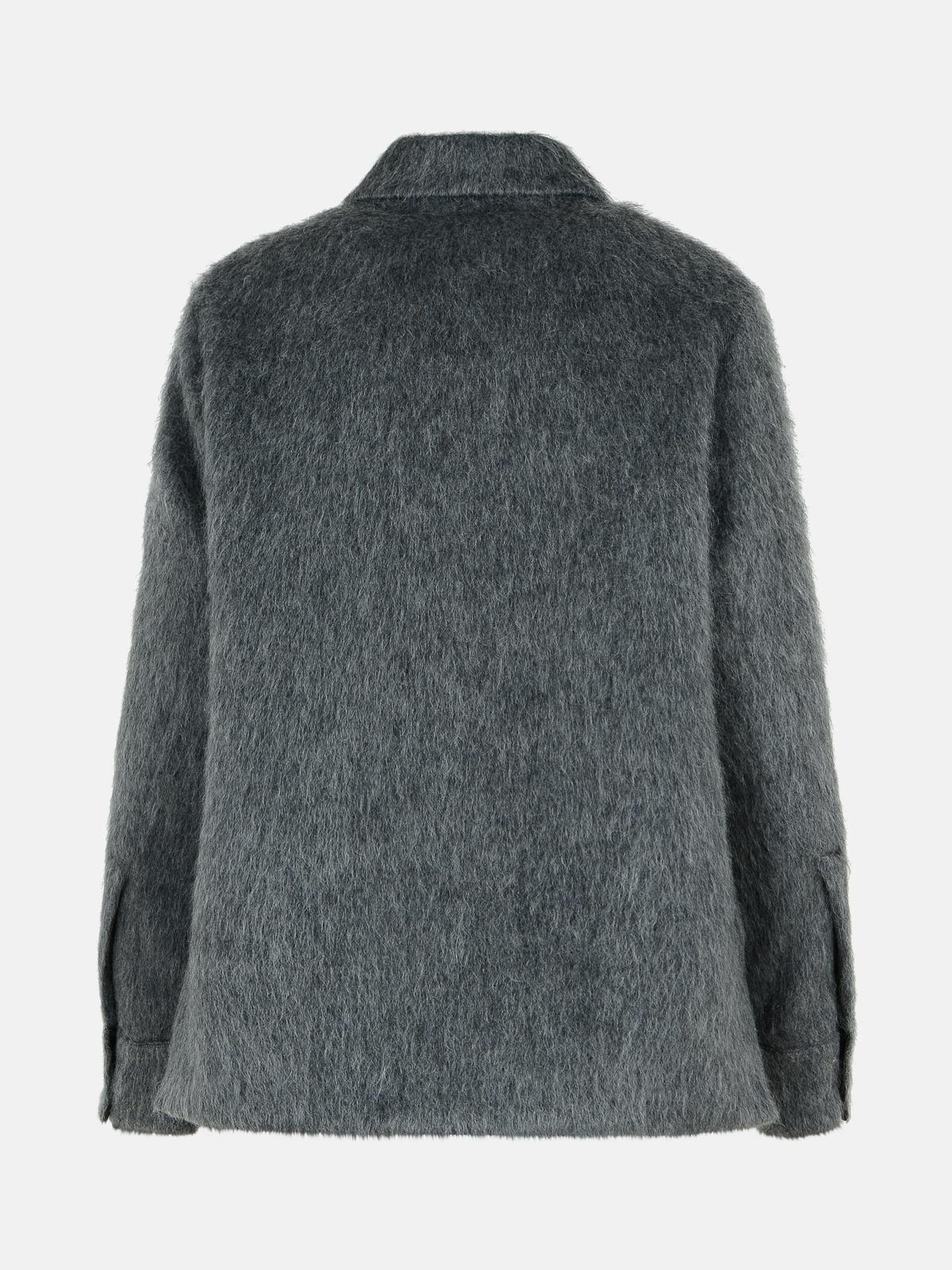 GREY WOOL BLEND JACKET - 3