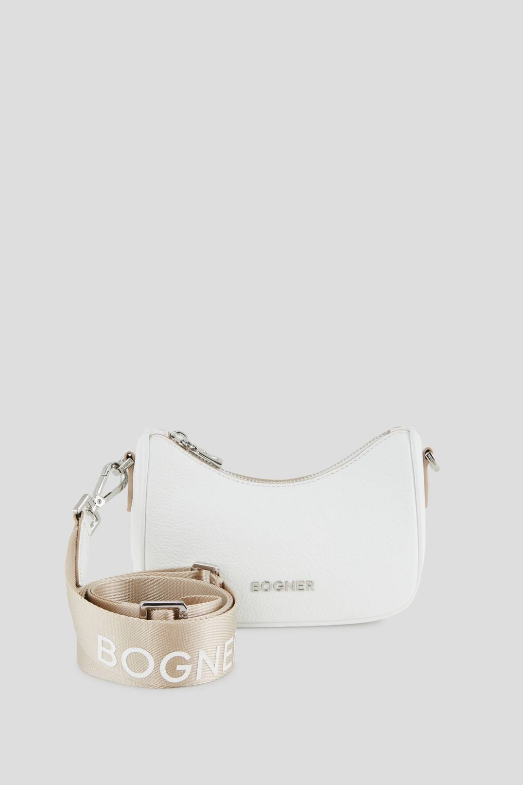 PONTRESINA LORA SHOULDER BAG IN WHITE - 1