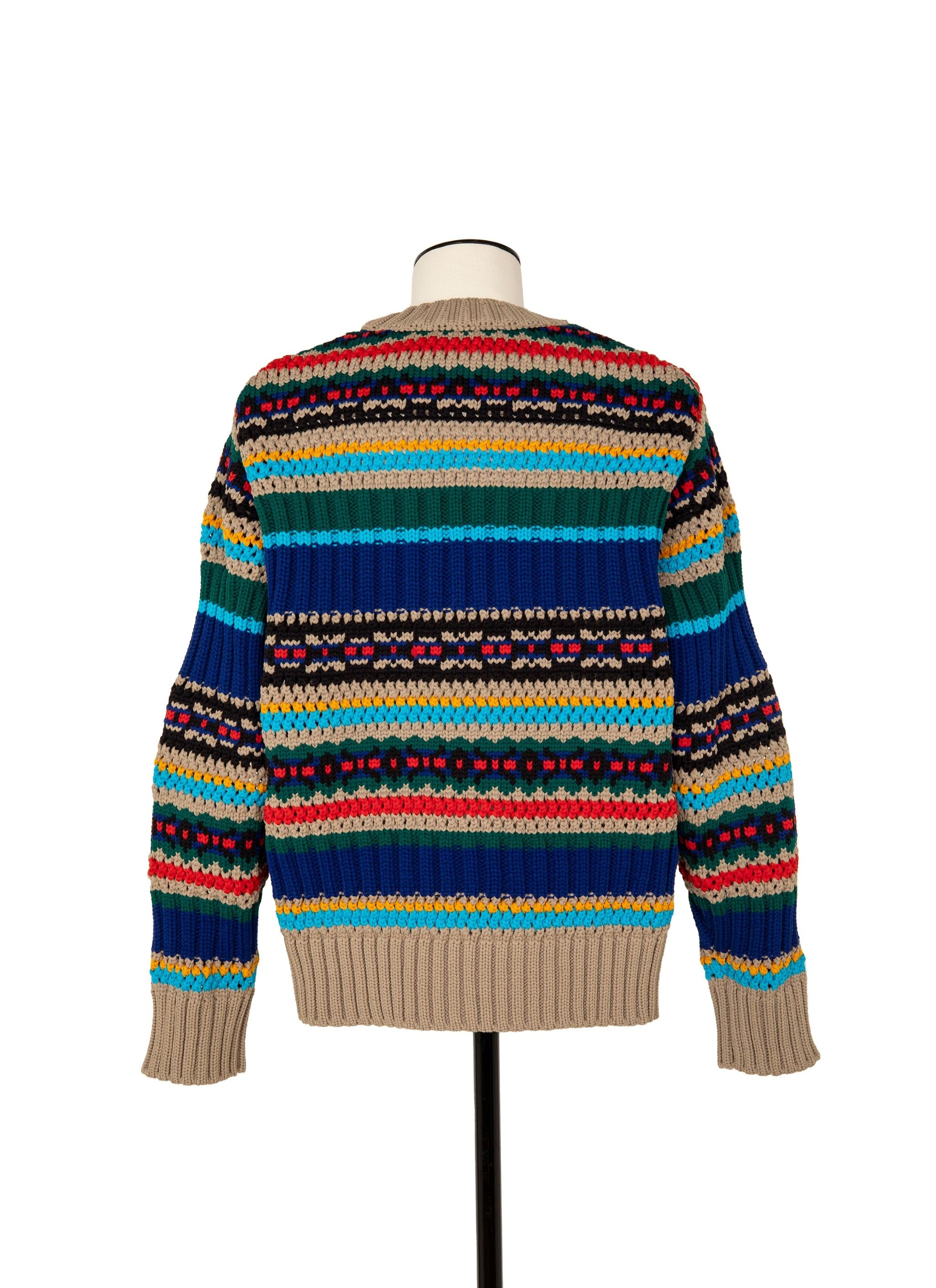 Mesh Knit Pullover - 3