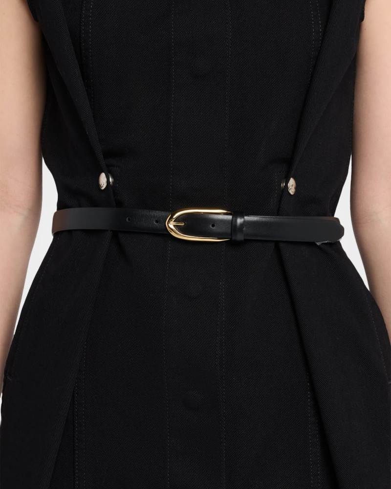Givenchy Round Buckle Leather Belt, 20mm outlook