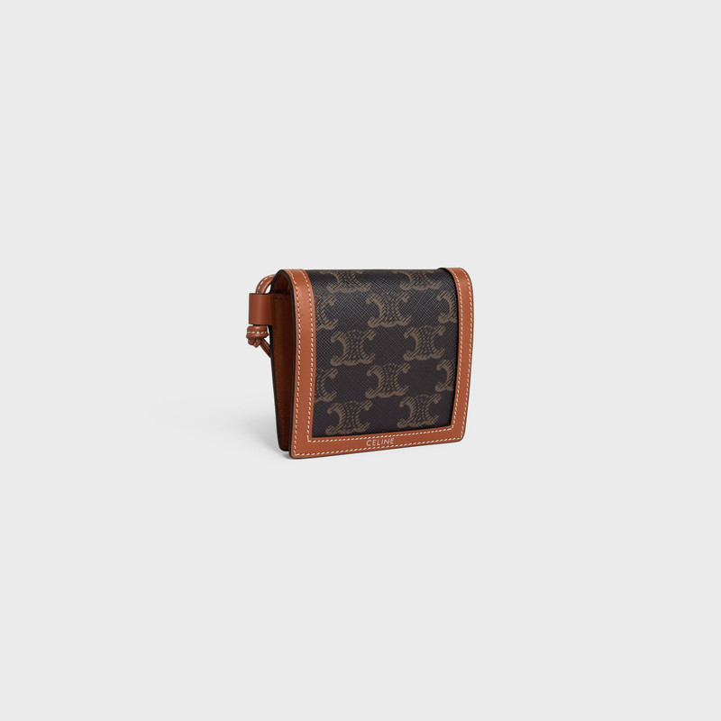 CELINE NEKCLACE WALLET in Triomphe Canvas and calfskin outlook