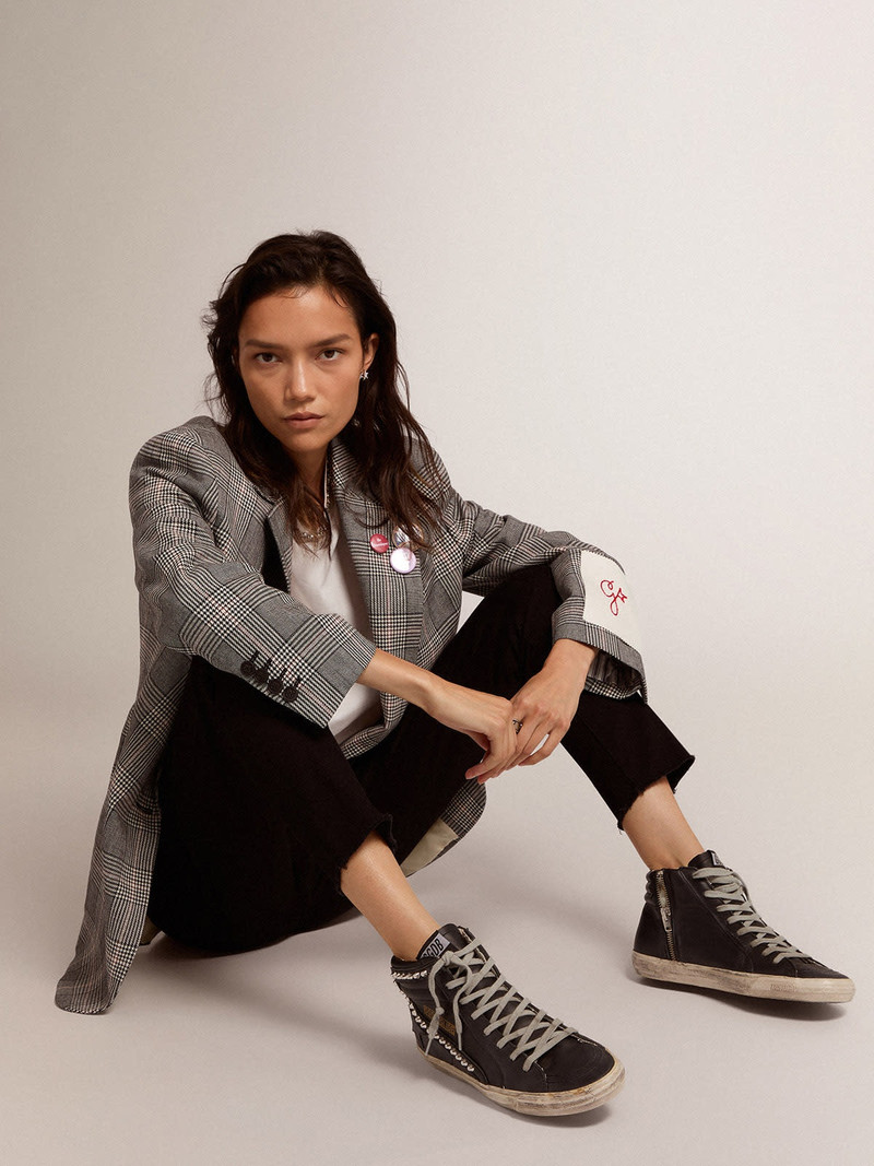 Golden Goose Women’s Slide sneakers with studs outlook