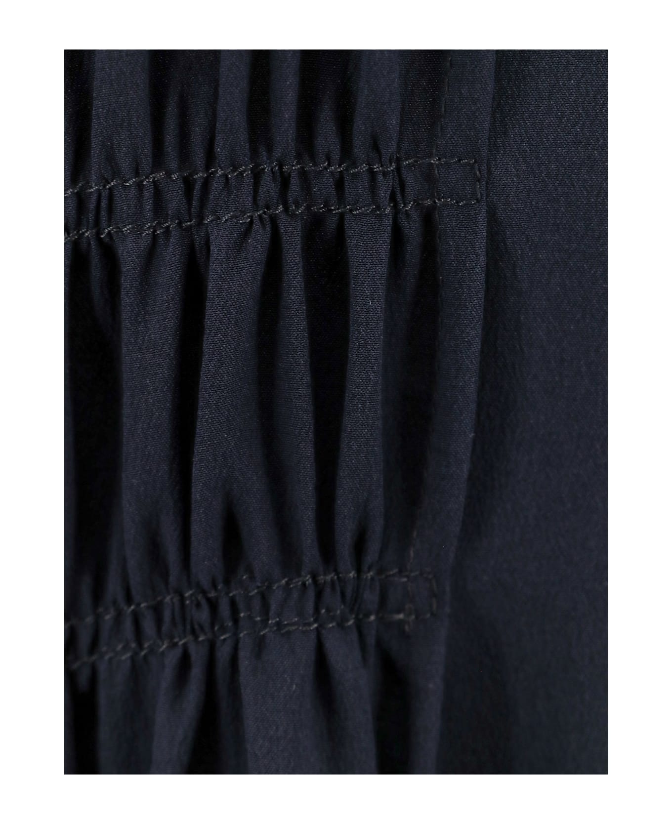 Silk Dress With Frontal Drapery - 3
