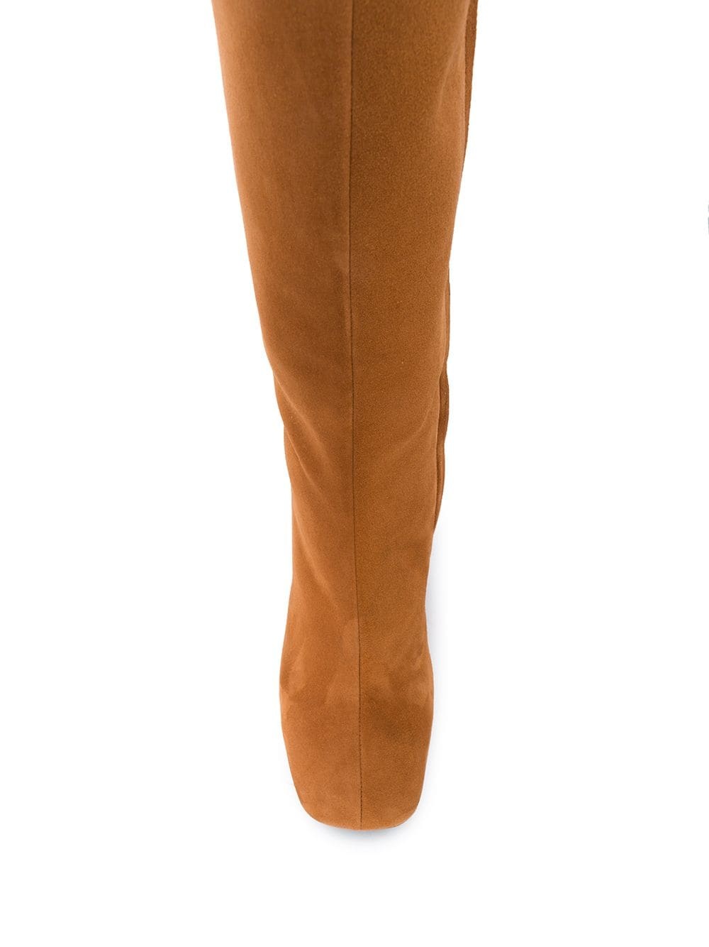 knee-high square toe boots - 4