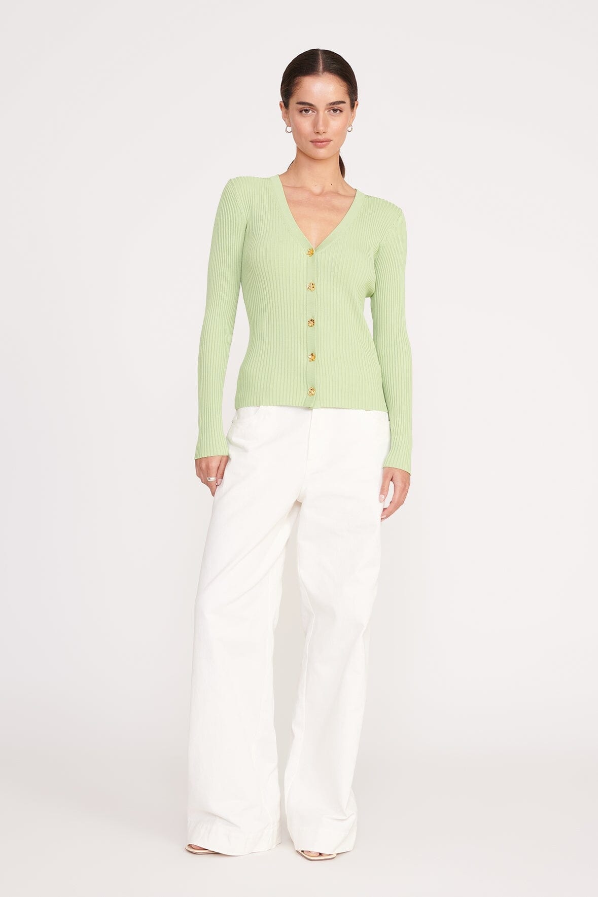 STAUD CARGO SWEATER MATCHA - 3