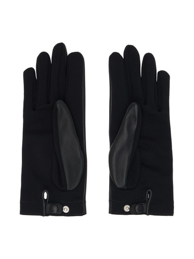 Alaïa Black Paneled Gloves outlook