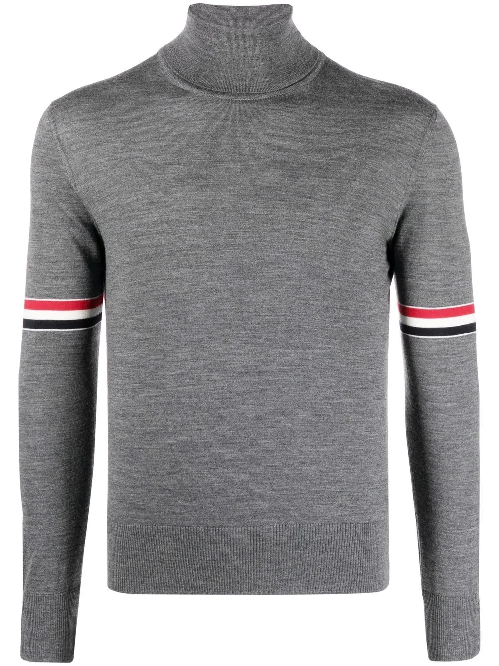 RWB-stripe roll-neck jumper - 1