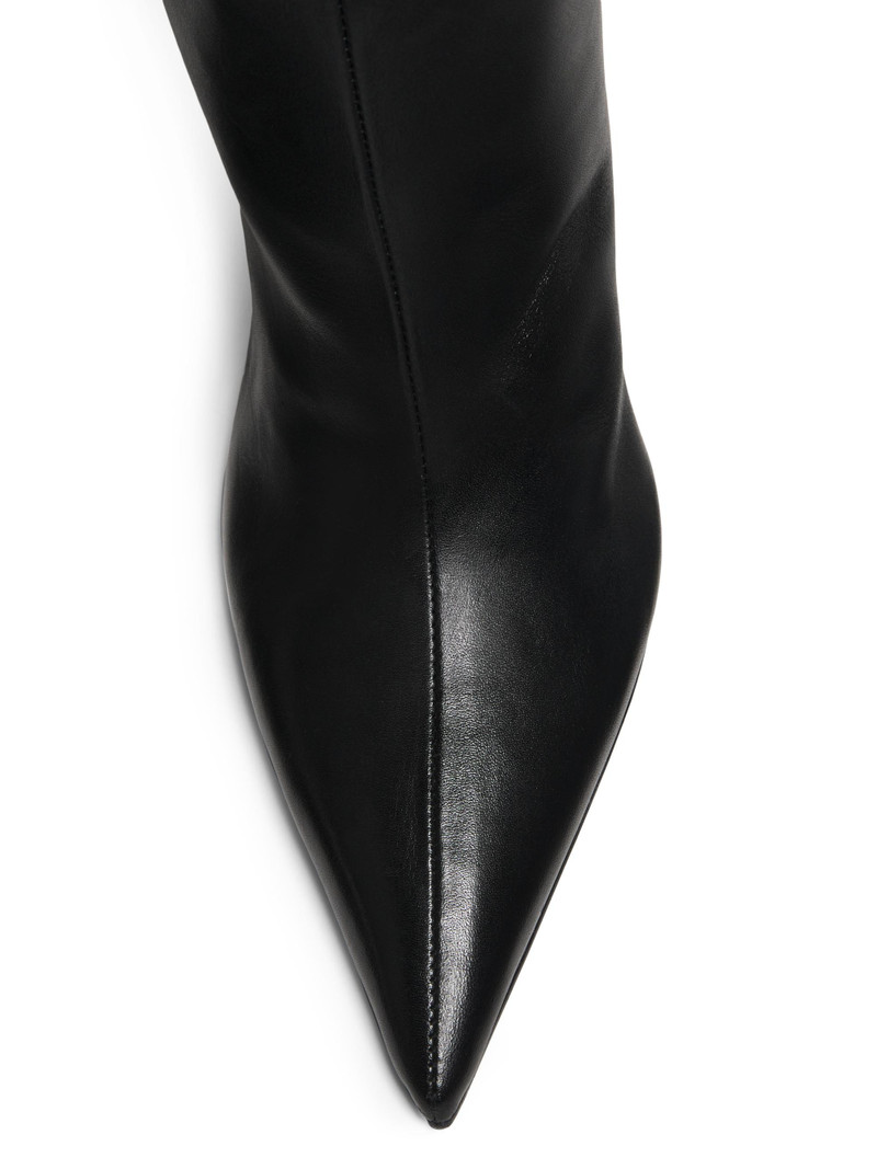 Women's Maryann 90MM Curved-Heel Boots - Black 4