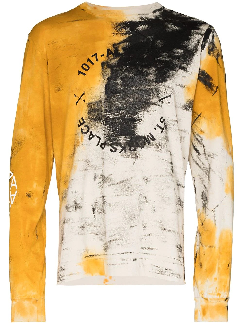 Address abstract-print long-sleeve T-shirt - 1