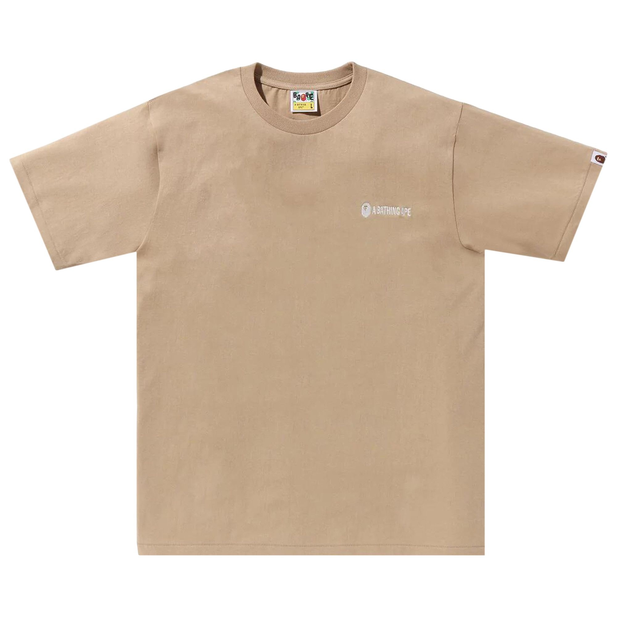 BAPE Small Logo Tee 'Beige' - 1