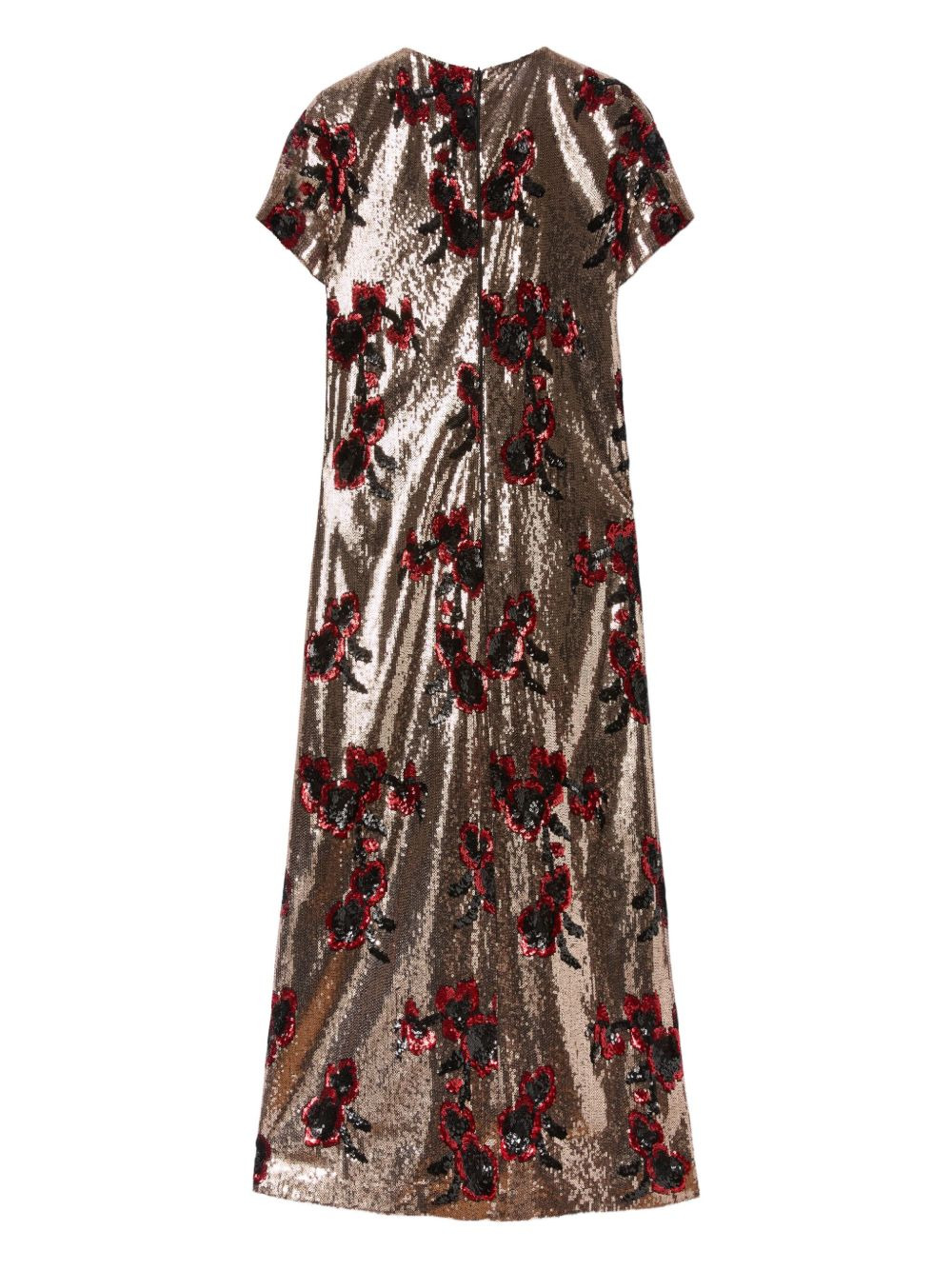 sequin floral midi day dress - 5