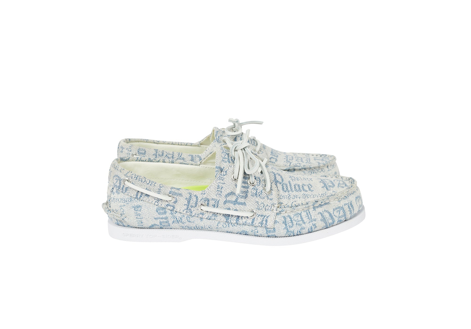 PALACE SPERRY CLOUD AUTHENTIC ORIGINAL 3 EYE DENIM BOATSHOE WHITE - 2