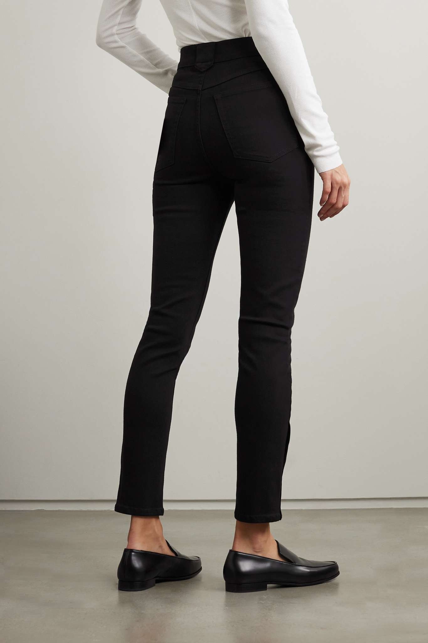 + NET SUSTAIN The Snapped denim leggings - 4