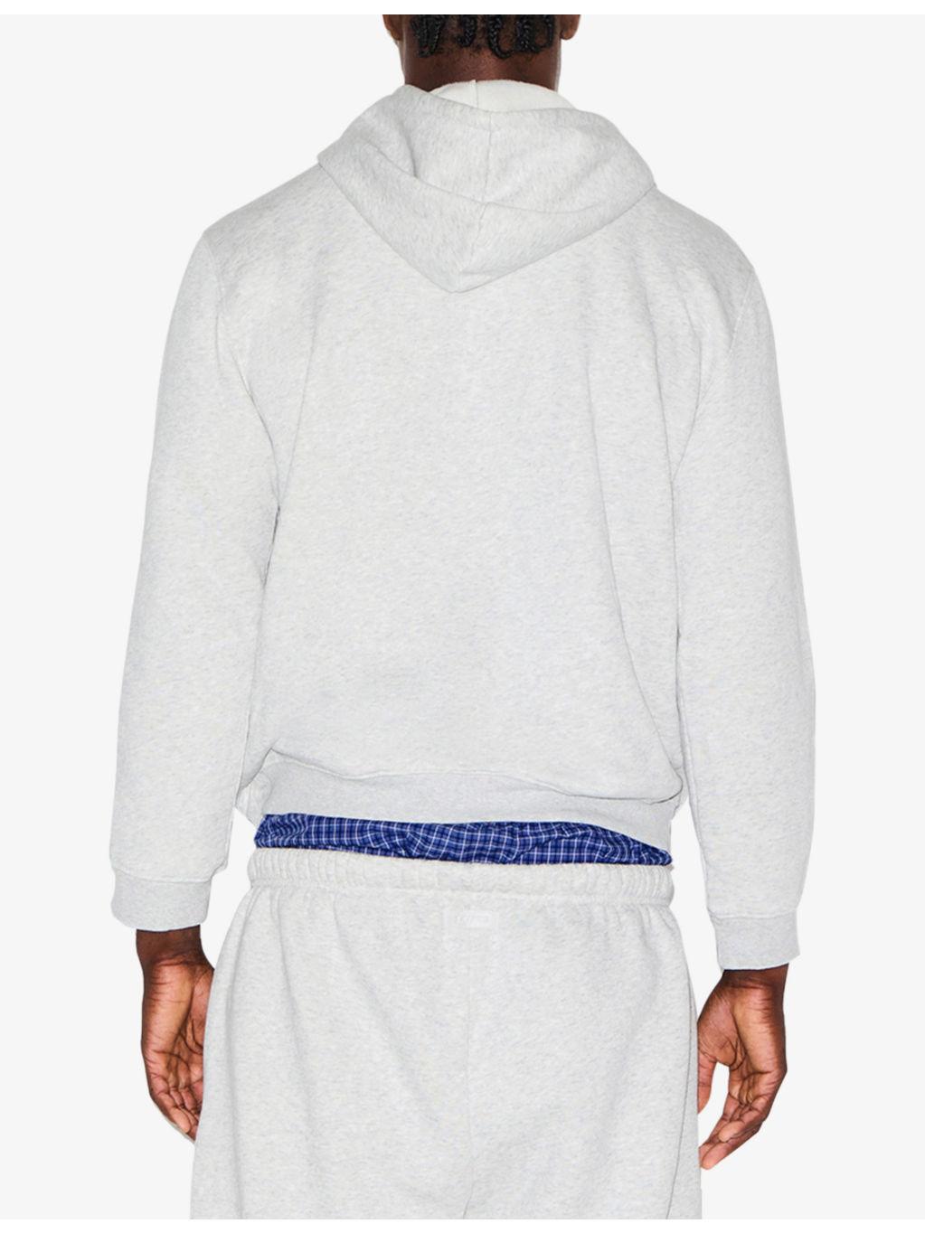 Pouch-Pocket Cotton-Blend Hoody - 5