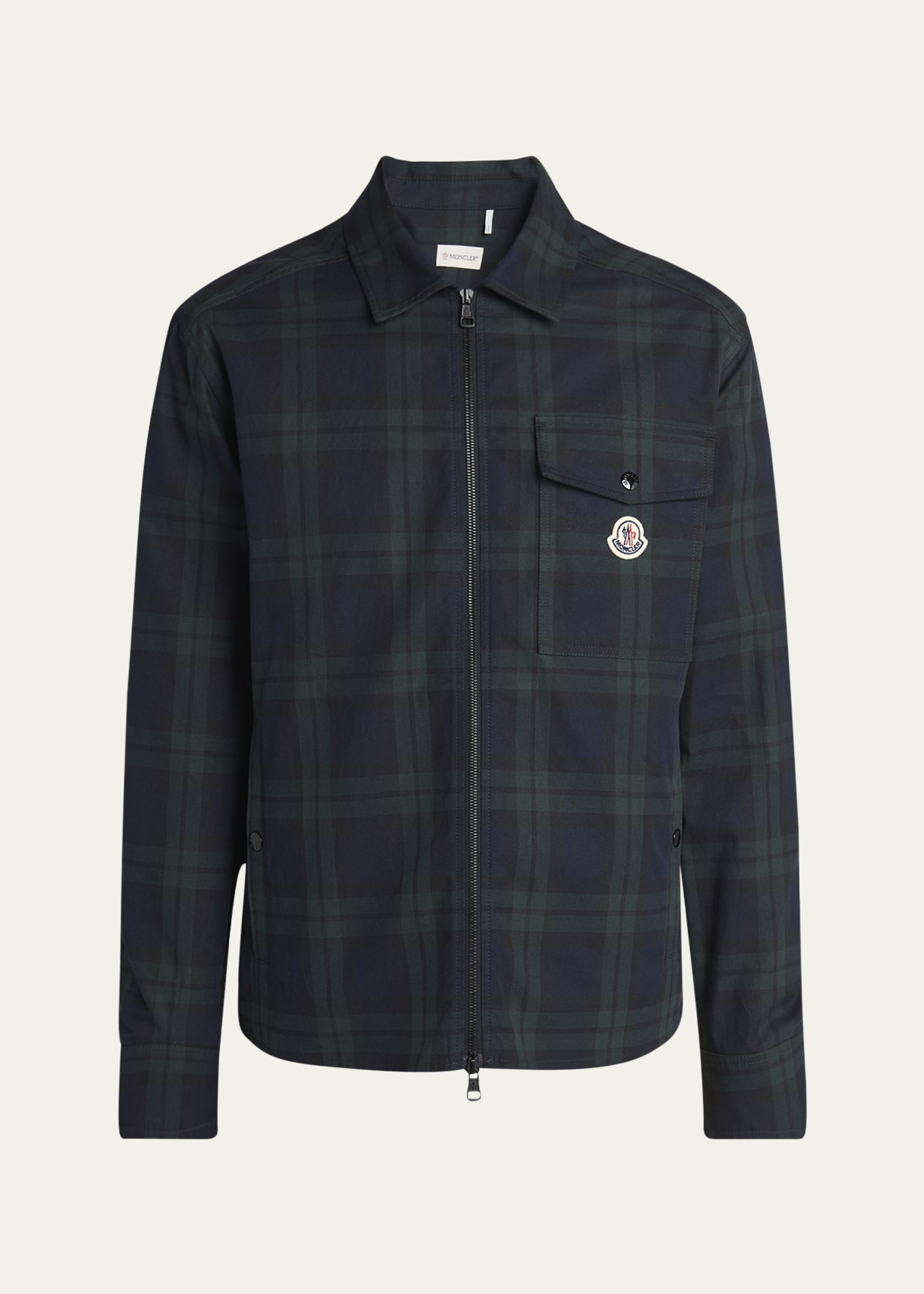 Men's Plaid Full-Zip Shirt Jacket - 1