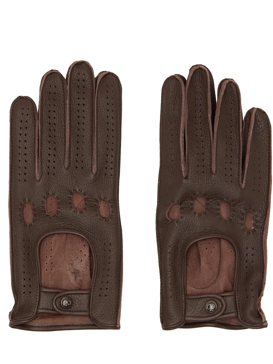 Brown VLogo Signature Gloves - 1