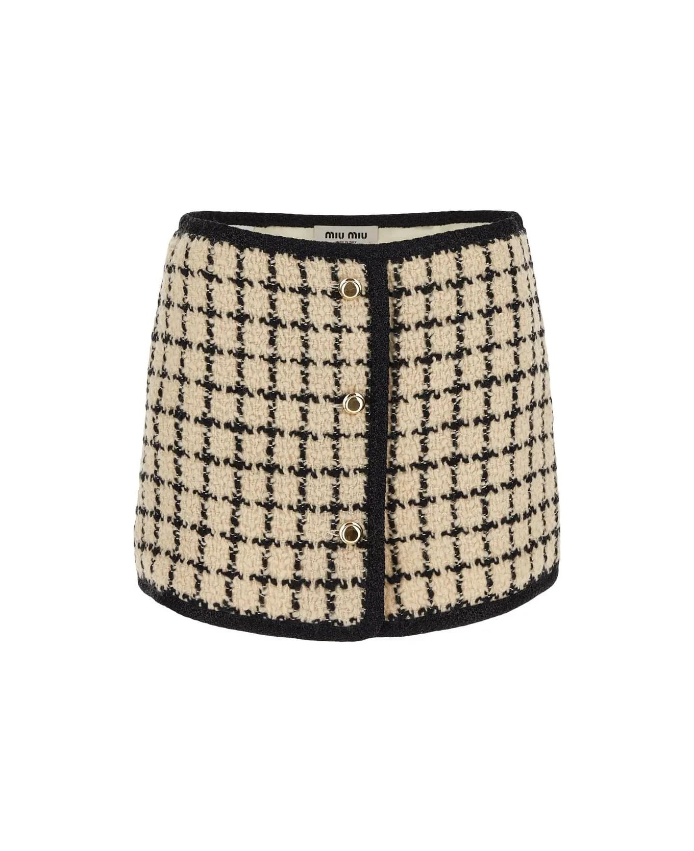 Wool Mini Skirt - 1