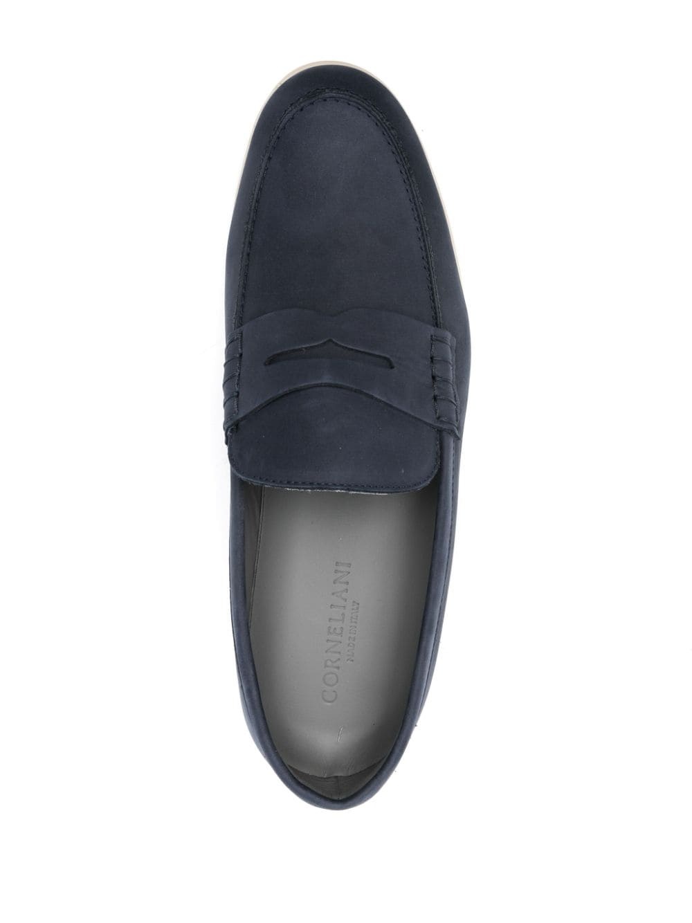 penny-slot leather loafers - 4