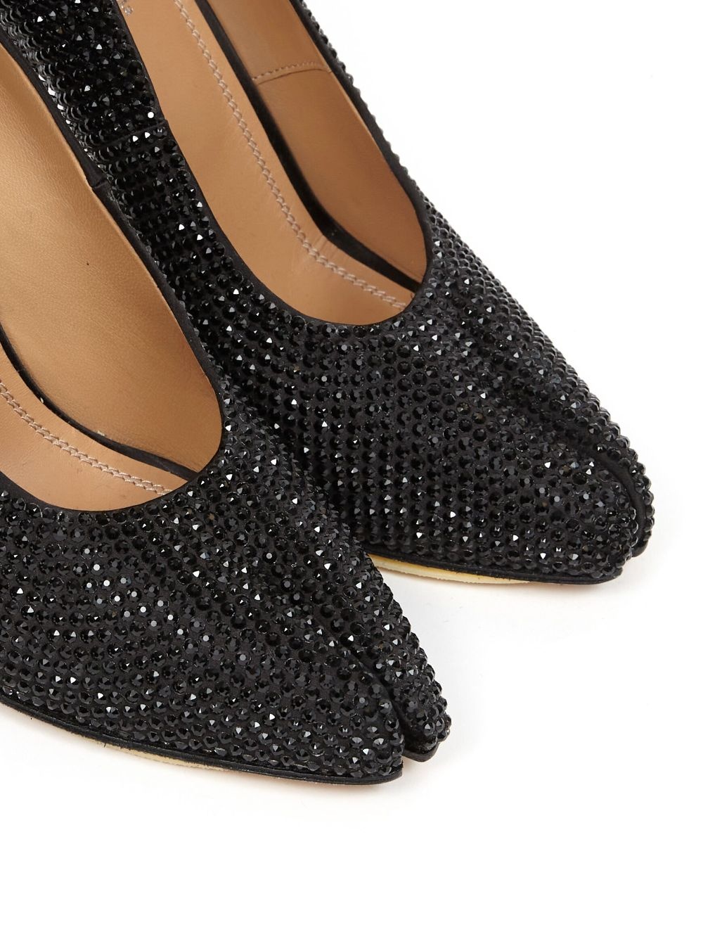 Tabi 110mm rhinestone court shoes - 5
