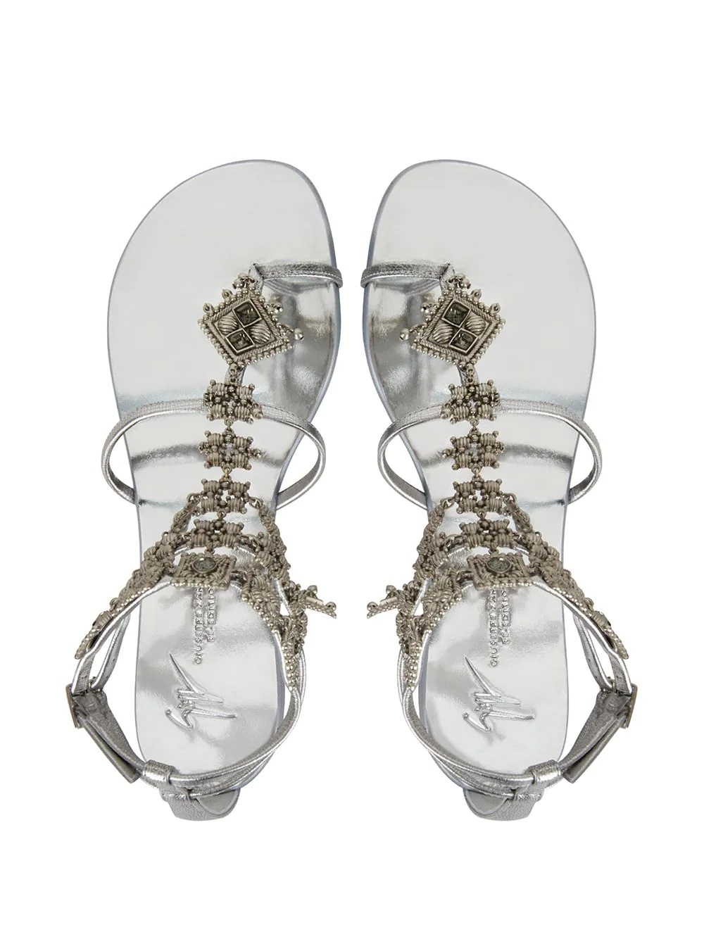 Amira charm-embellished sandals - 4