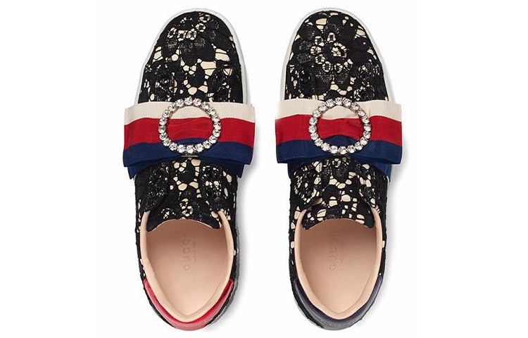 (WMNS) Gucci Ace 'Dark Flower' 498705-9MW10-1214 - 3
