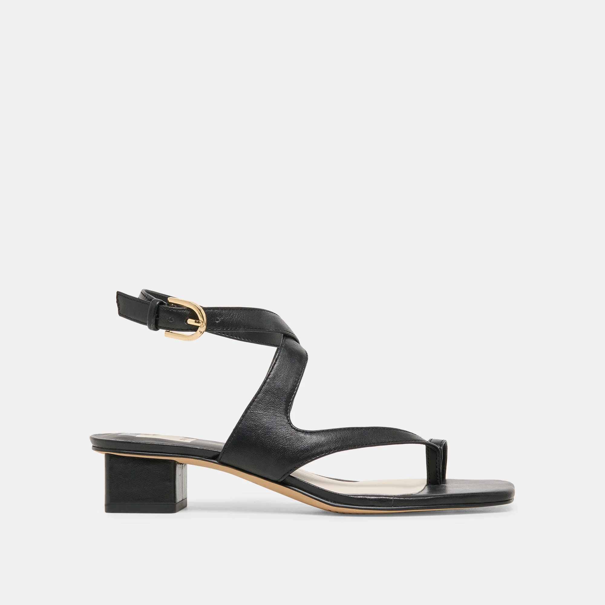 KAMEO HEELS BLACK LEATHER - 1