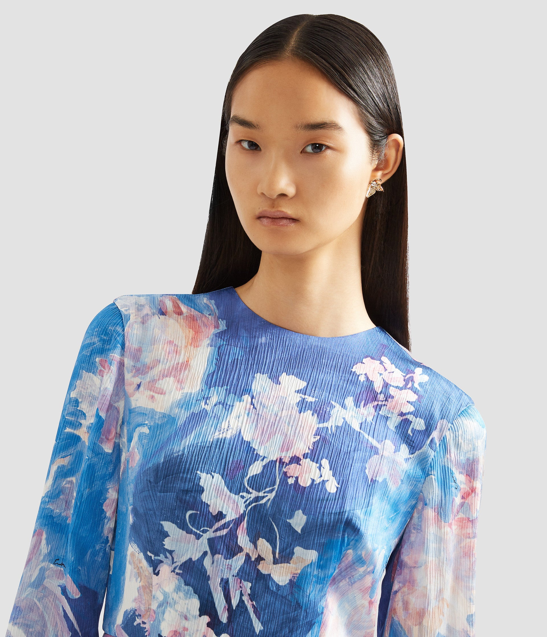 LONG SLEEVE MIDI COCKTAIL DRESS - 5