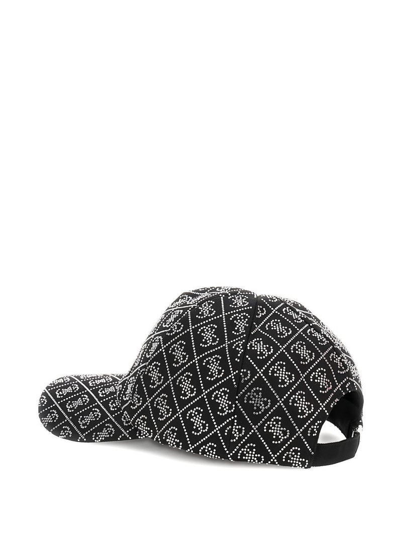 GUESS USA rhinestone-embellished logo-pattern cap outlook