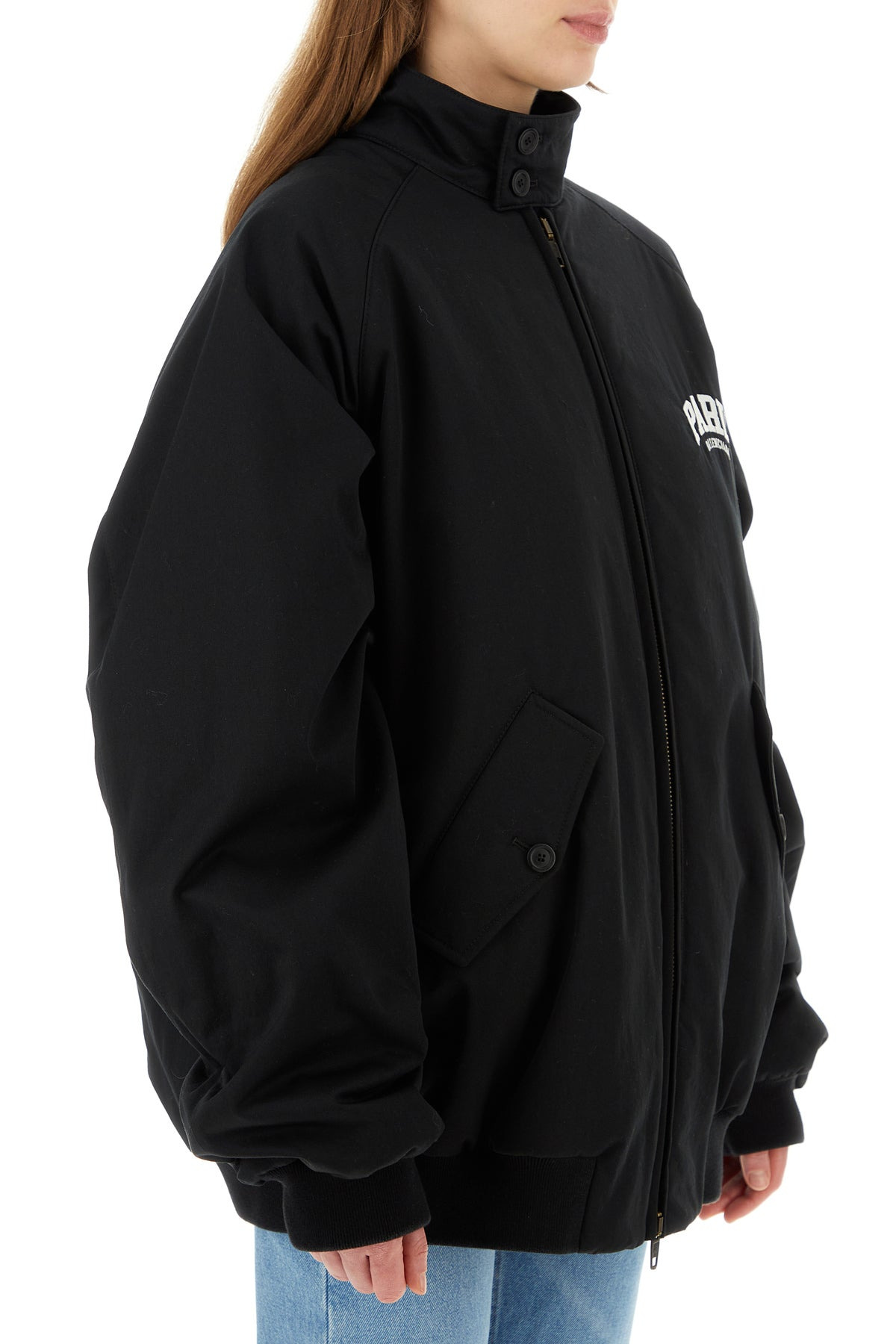 Black cotton oversize jacket - 3