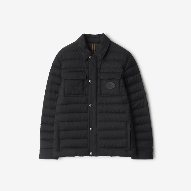 Wool Flannel Padded Overshirt 1