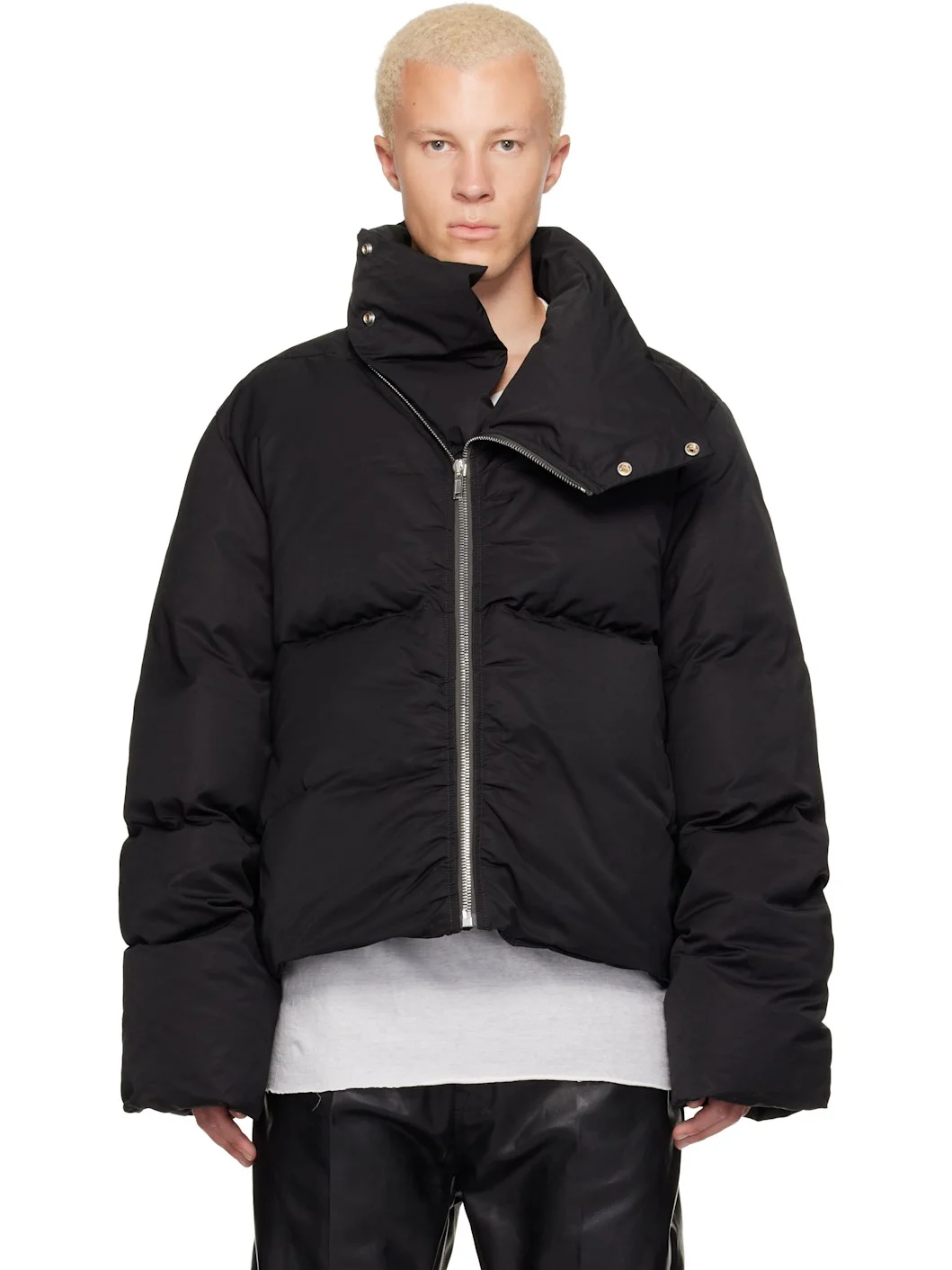 Black Tower Turtle Down Jacket - 1