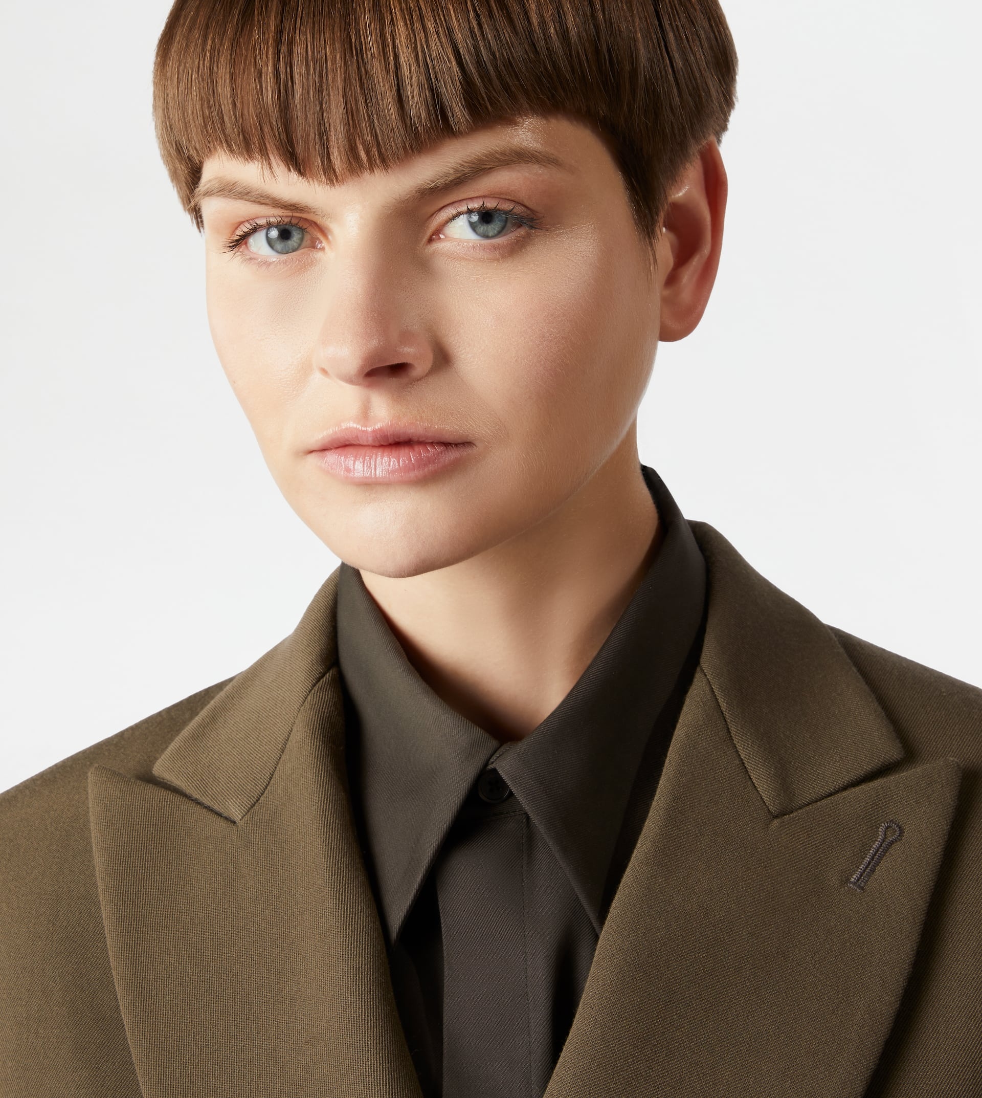 BLAZER IN WOOL - GREEN - 5