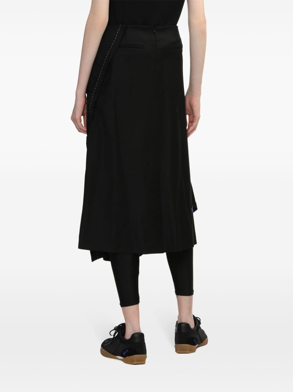 asymmetric midi skirt - 4