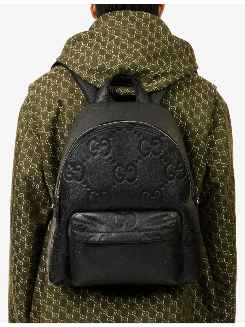 Jumbo GG-Monogram Leather Backpack - 2