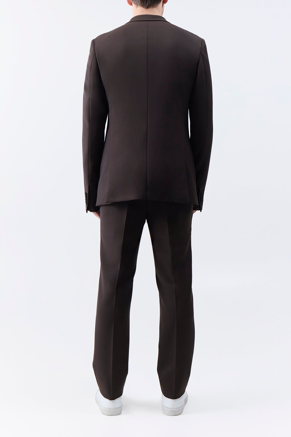 Irving Jacket in Chocolate Sportswear Wool - 5