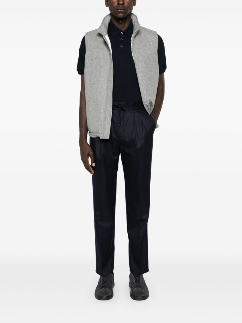 Brunello Cucinelli logo-print cotton polo shirt outlook