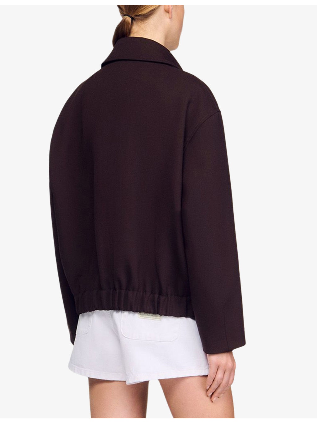 Oversized Zip-Up Woven Jacket - 4