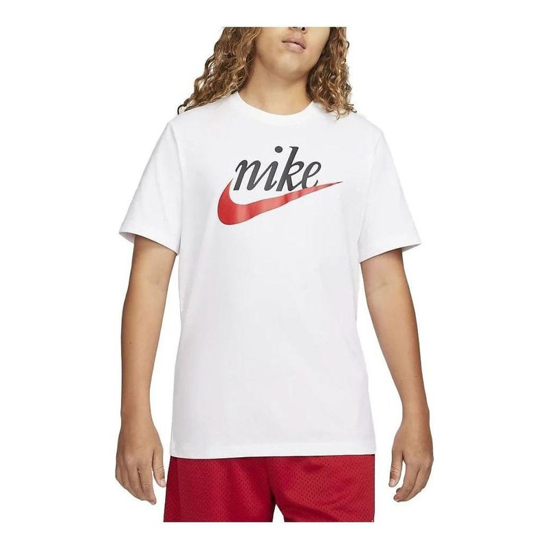 Nike Sportswear T-Shirt 'White Black' DZ3280-100 - 1