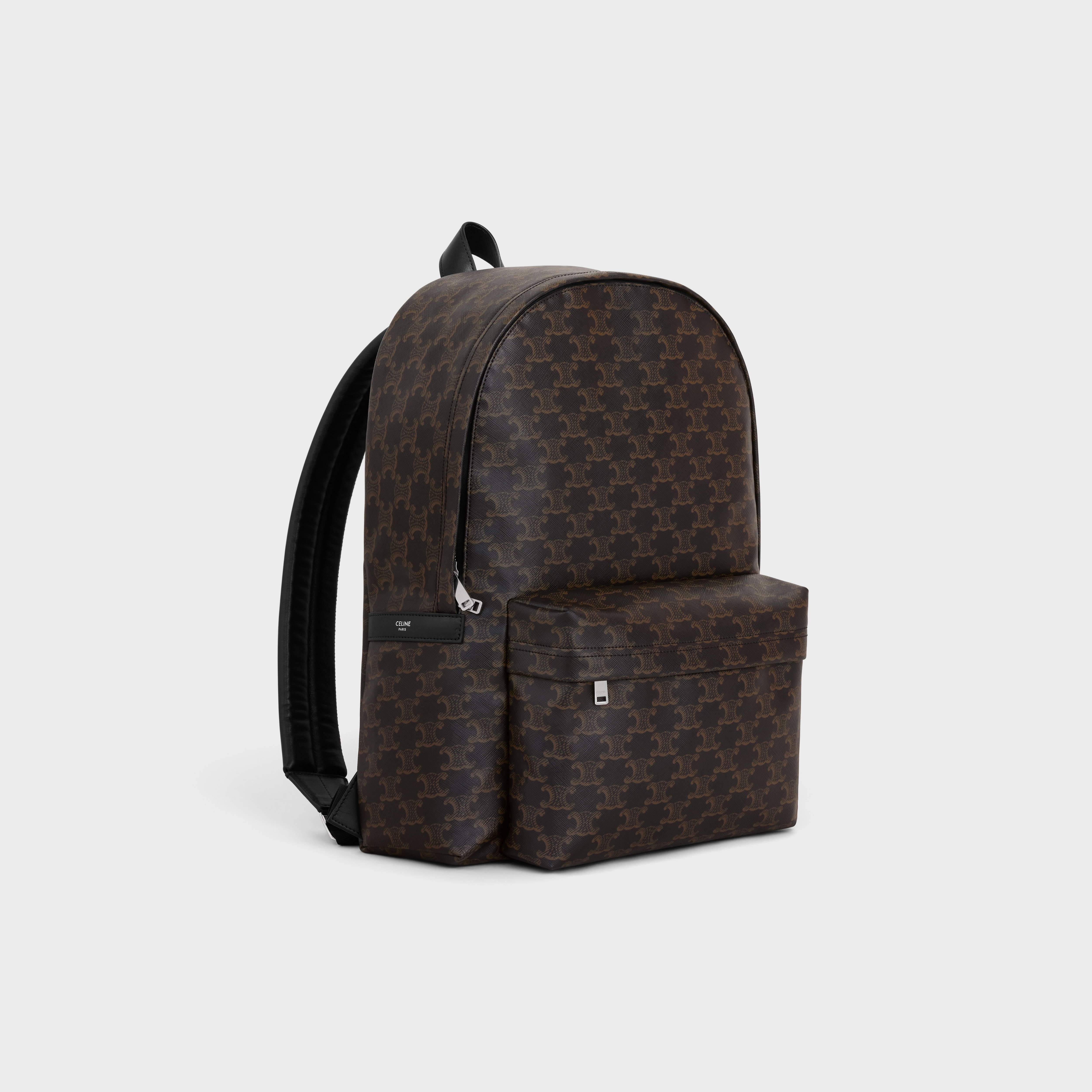 Medium Backpack in Triomphe Canvas and Calfskin - 2