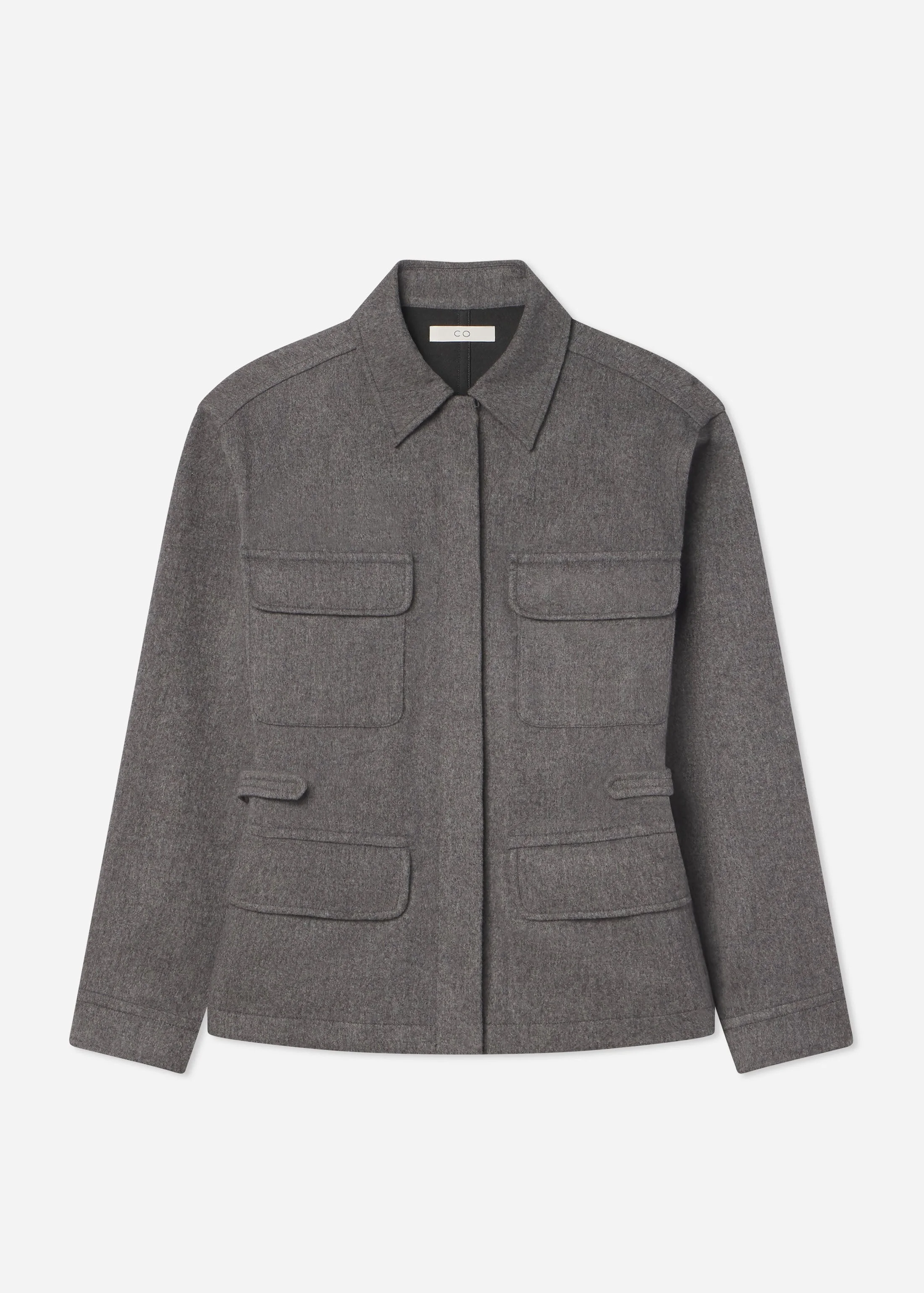Workwear Shirt Jacket in Wool Cashmere - 1